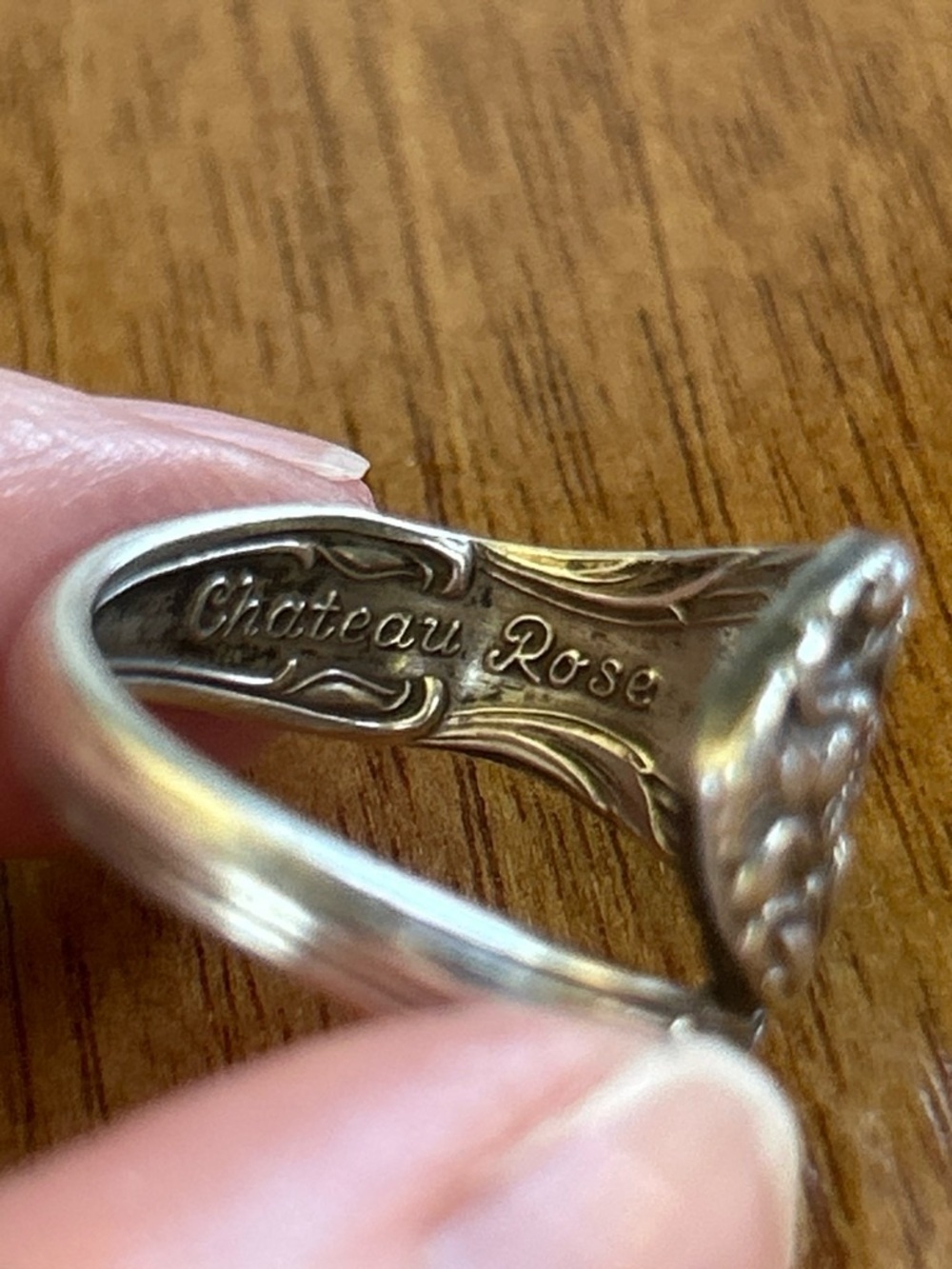 Vintage Sterling Silver “Chateau Rose” Ring - Picture 7 of 9